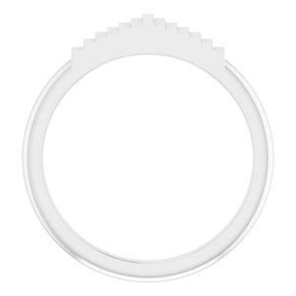 Sterling Silver Geometric Stackable Ring - image 2